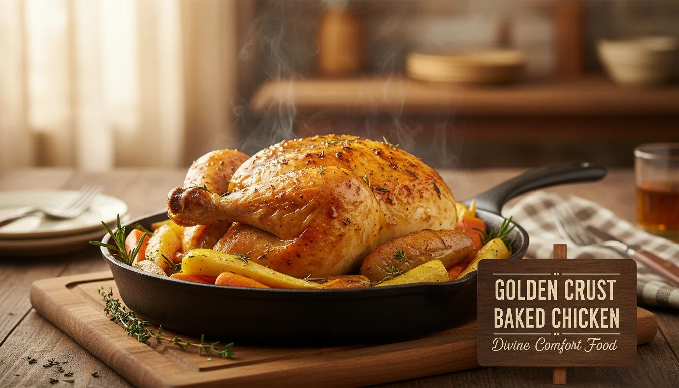 Golden Crust Chicken - Baked - Golden Crust Baked Chicken Divine Comfort Food - Discover secrets perfectly - Gemini Auto Post
